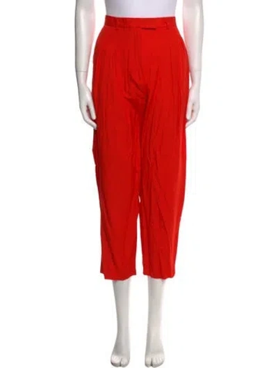 Pre-owned Apc Straight Leg Pants In Red