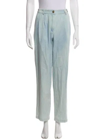 Pre-owned A.p.c. Straight Leg Pants W/ Tags In Blue