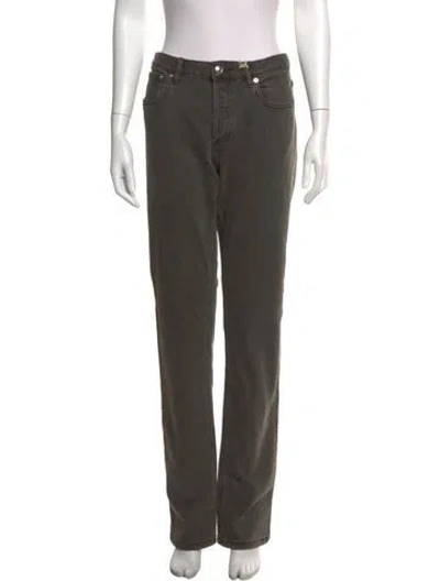 Pre-owned A.p.c. Straight Leg Pants W/ Tags In Grey