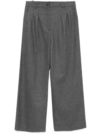 Apc Straight-leg Trousers In Plc Anthracite Chine