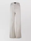Apc Straight Leg Trousers With Pockets And Belt Loops In White