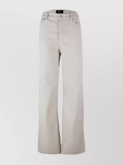 APC STRAIGHT LEG TROUSERS WITH POCKETS AND BELT LOOPS