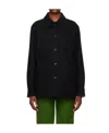 Apc Straight-point Collar Wool-blend Jacket In Black