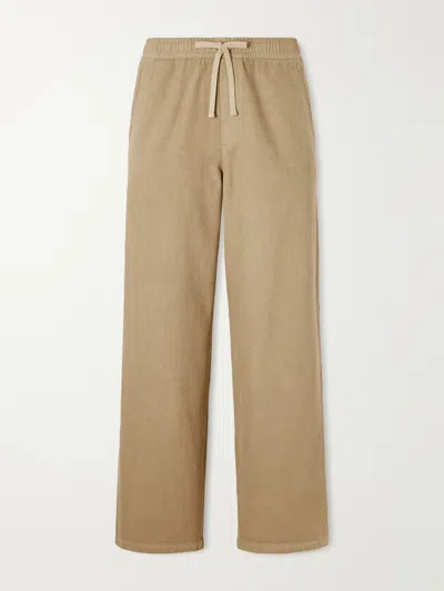 A.p.c. Straight-leg Cotton-twill Trouser In Neutral