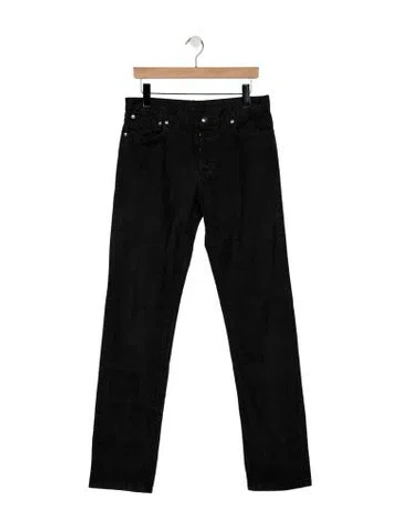 Pre-owned A.p.c. Straight-leg Jeans In Black