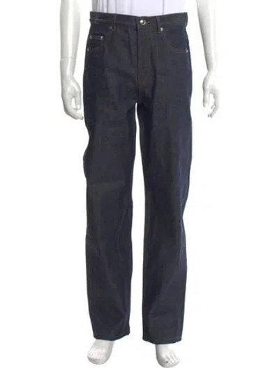 Pre-owned Apc Straight-leg Jeans In Blue