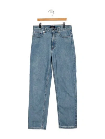 Pre-owned Apc Straight-leg Jeans In Blue