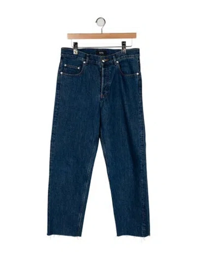 Pre-owned A.p.c. Straight-leg Jeans In Blue