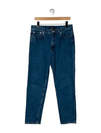 Pre-owned A.p.c. Straight-leg Jeans In Blue