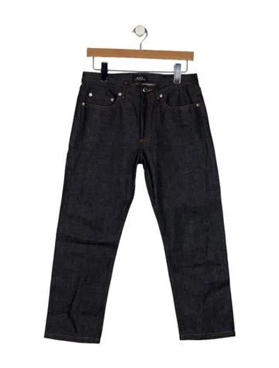 Pre-owned A.p.c. Straight-leg Jeans In Blue