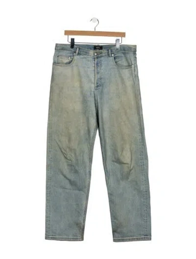 Pre-owned A.p.c. Straight-leg Jeans In Blue