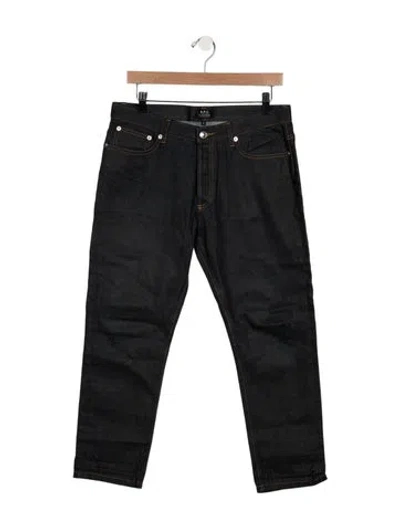 Pre-owned A.p.c. Straight-leg Jeans In Blue