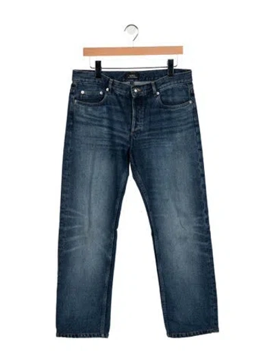 Pre-owned A.p.c. Straight-leg Jeans In Blue