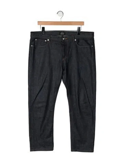 Pre-owned A.p.c. Straight-leg Jeans In Blue