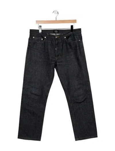 Pre-owned A.p.c. Straight-leg Jeans In Blue