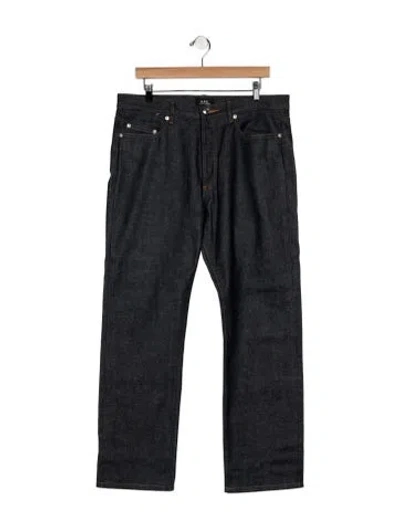 Pre-owned A.p.c. Straight-leg Jeans In Blue