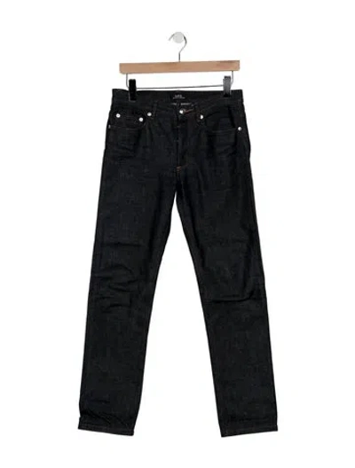 Pre-owned A.p.c. Straight-leg Jeans In Blue