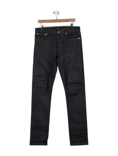 Pre-owned A.p.c. Straight-leg Jeans In Blue