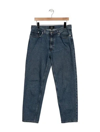 Pre-owned A.p.c. Straight-leg Jeans In Blue