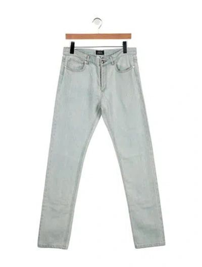 Pre-owned A.p.c. Straight-leg Jeans In Blue