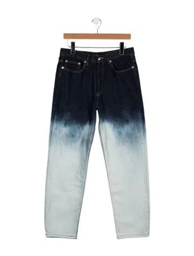 Pre-owned A.p.c. Straight-leg Jeans In Blue