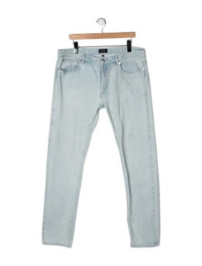 Pre-owned A.p.c. Straight-leg Jeans In Blue