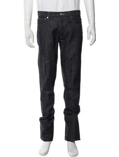 Pre-owned A.p.c. Straight-leg Jeans In Blue