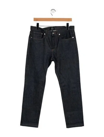 Pre-owned A.p.c. Straight-leg Jeans In Blue