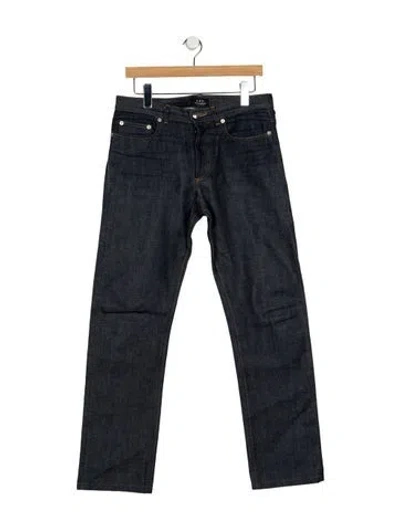 Pre-owned A.p.c. Straight-leg Jeans In Blue