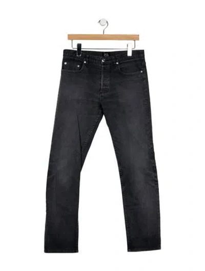 Pre-owned A.p.c. Straight-leg Jeans In Blue