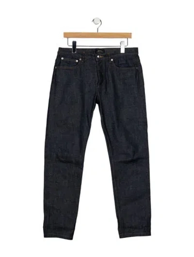Pre-owned A.p.c. Straight-leg Jeans In Blue