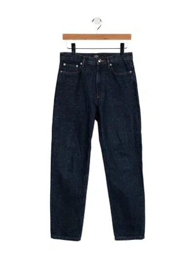 Pre-owned A.p.c. Straight-leg Jeans In Blue