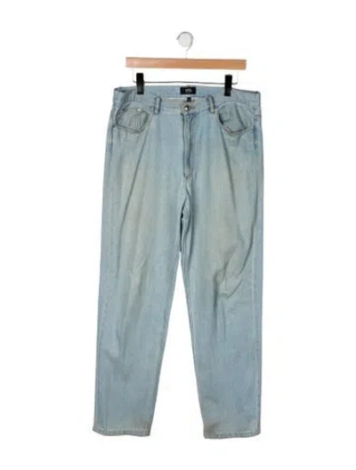 Pre-owned A.p.c. Straight-leg Jeans In Blue/green