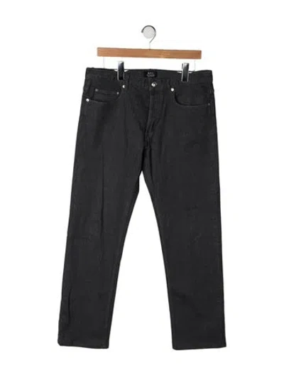 Pre-owned A.p.c. Straight-leg Jeans In Grey