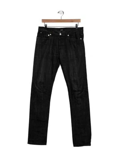 Pre-owned A.p.c. Straight-leg Jeans In Multi