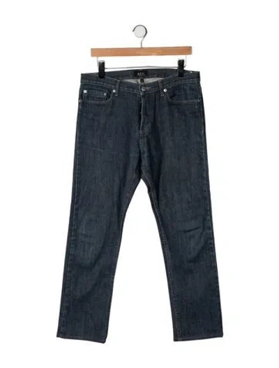 Pre-owned A.p.c. Straight-leg Jeans In Multicolor