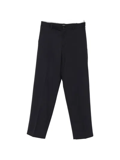 A.p.c. A. P.c. Straight-leg Tailored Trousers In Black