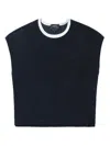 Apc Stretch-cotton T-shirt In Blue
