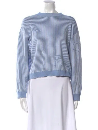 Pre-owned Apc Striped Bateau Neckline Sweater In Multi