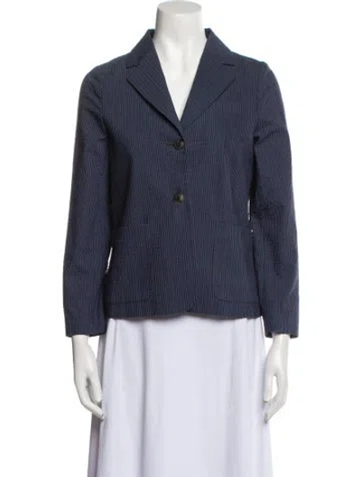 Pre-owned Apc Striped Blazer In Blue