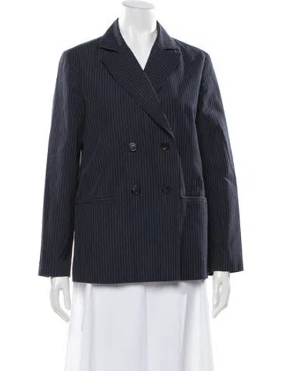 Pre-owned A.p.c. Striped Blazer In Blue