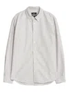 Apc Striped Button-down Shirt In Red