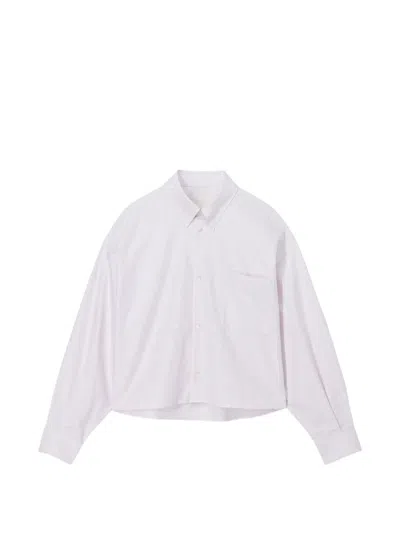 A.p.c. Striped Button-down Shirt In White