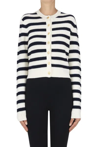 A.p.c. Manon Striped Cardigan In Multi