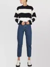 Apc Striped Crew Neck Knit Sweater