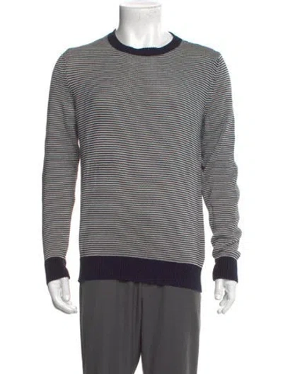 Pre-owned A.p.c. Striped Crew Neck Pullover In Multi