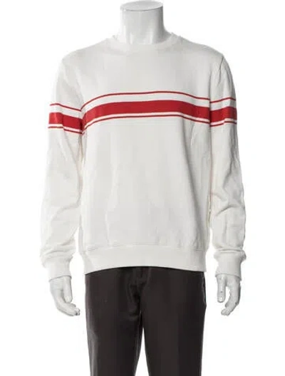 Pre-owned A.p.c. Striped Crew Neck Pullover In Neutrals