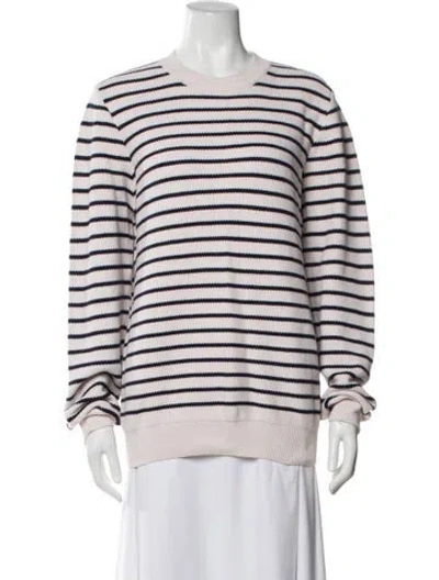 Pre-owned Apc Striped Crew Neck Sweater