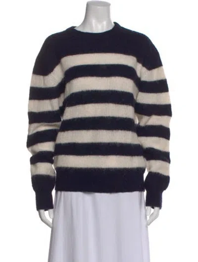 Pre-owned A.p.c. Striped Crew Neck Sweater In Multi