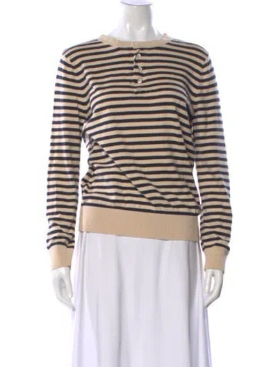 Pre-owned Apc Striped Crew Neck Sweater In Neutral